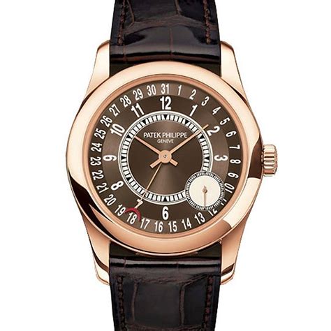 patek philippe calatrava mens 18k rose gold watch 6000r-001|6000r.